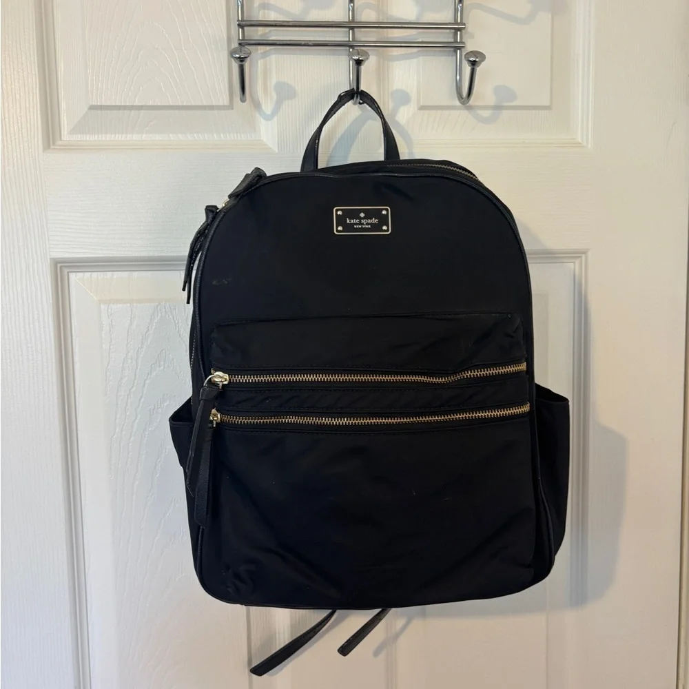 Kate Spade Bradley Wilson‎ Road Large Nylon Backpack In Black